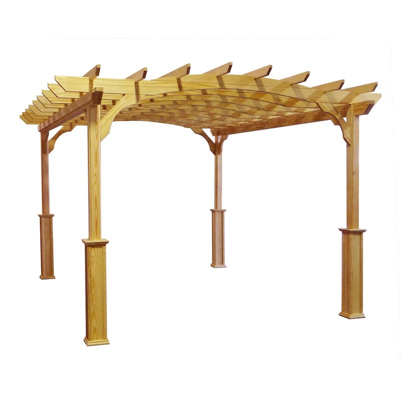 Amish Country Gazebos 12x14 Pergola-in-a-Box Made with Southern Yellow Pine